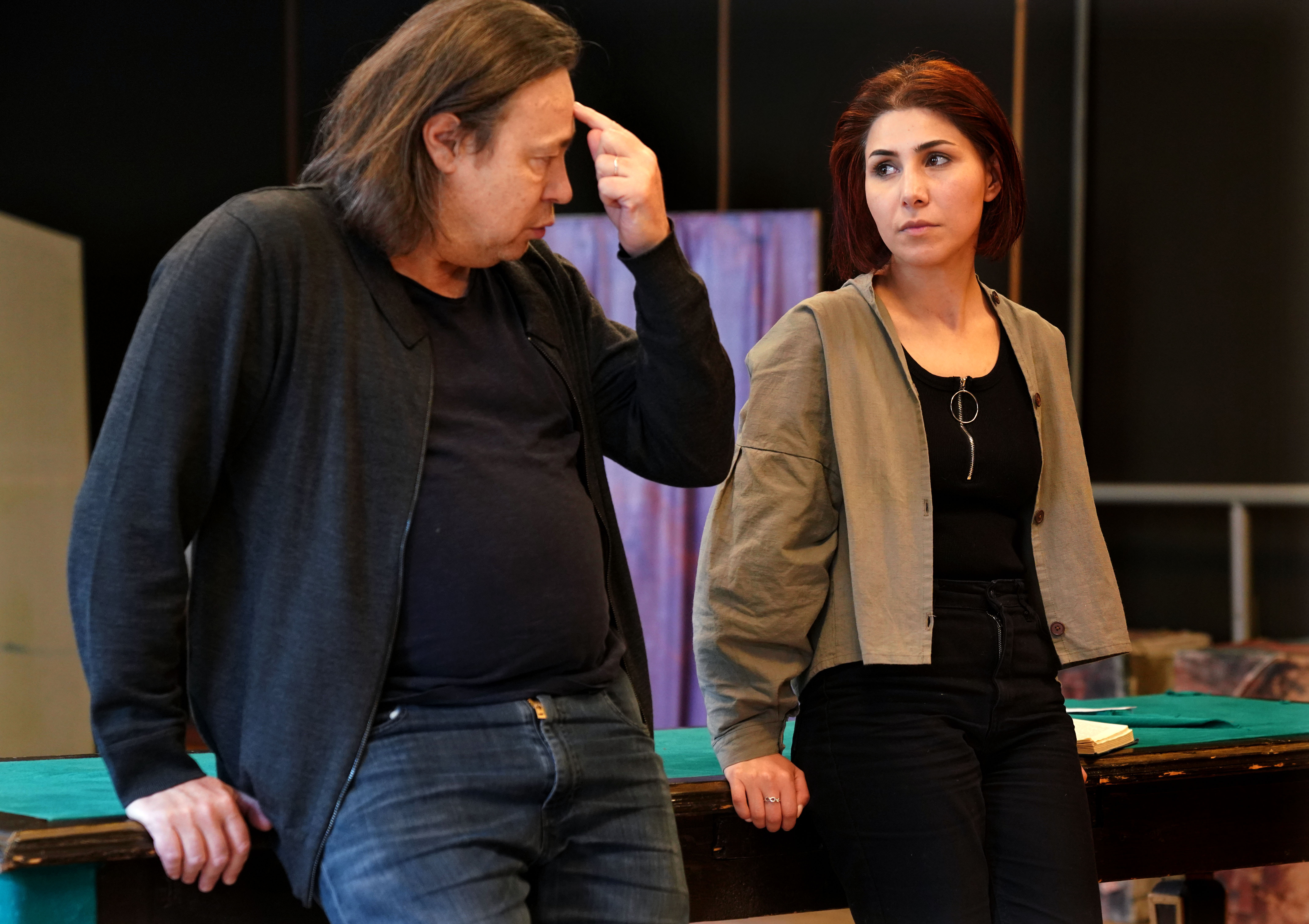 Stéphane Braunschweig et Chloé Réjon a l'Atelier d’art dramatique bilingue