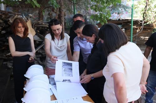 Zhanna Andriasyan a suivi l’avancement des travaux au musée Hovhannes Tumanyan