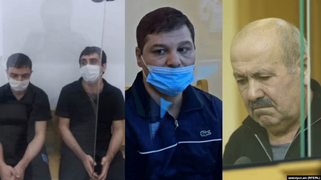 De gauche à droite: Gevorg Soudjian & David Davtyan; Viken Euldzekdzian,Vagif Khachaturyan