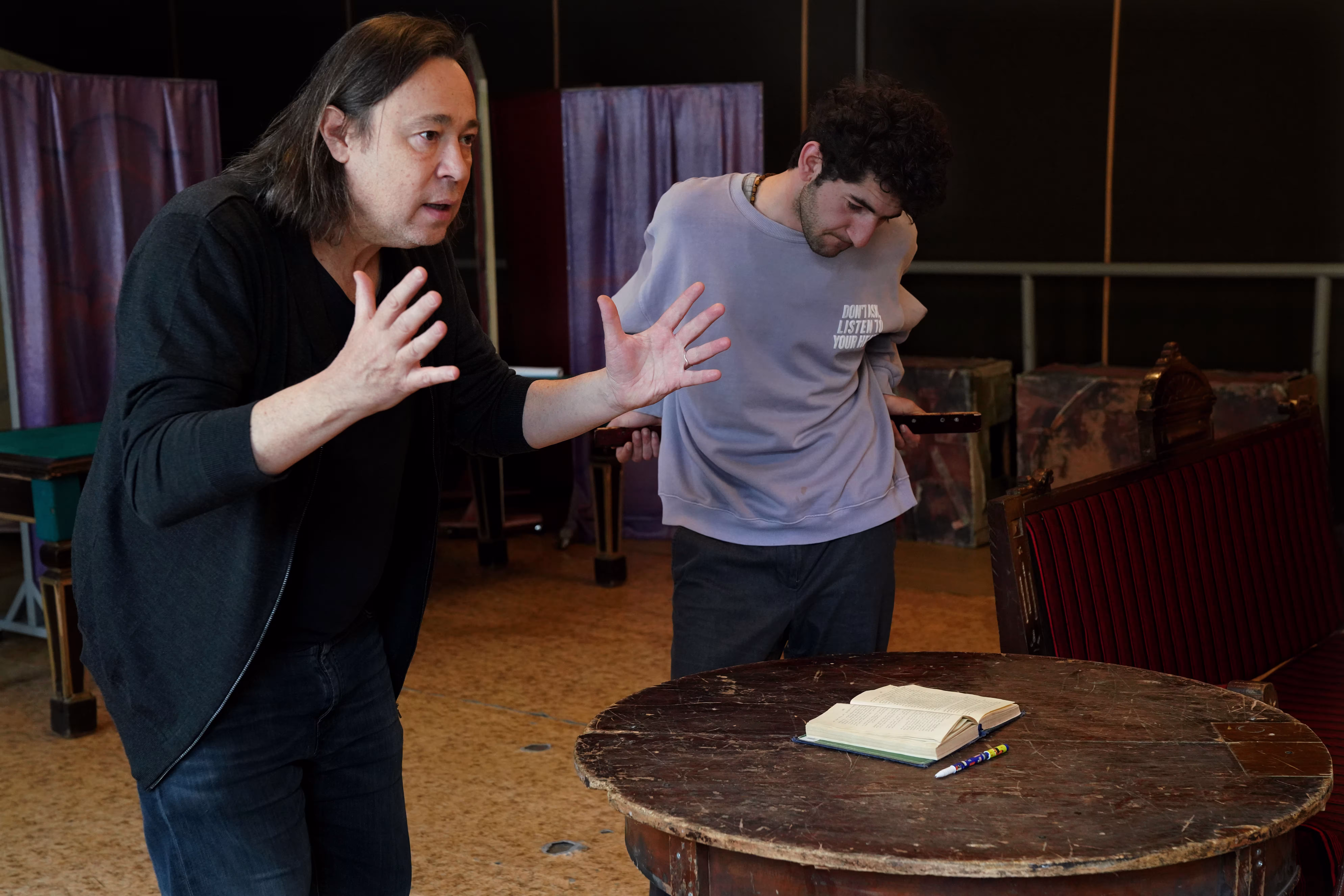 Stéphane Braunschweig et Chloé Réjon a l'Atelier d’art dramatique bilingue