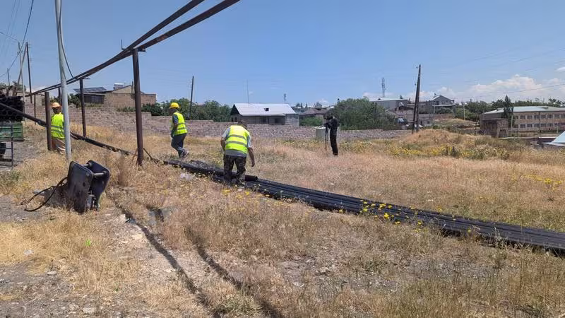 Veolia reconstruit les réseaux d'eau des villages de Kasakh et Proshyan