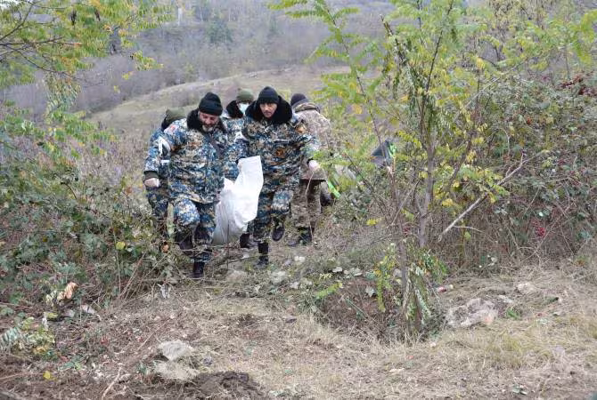 L'Artsakh continue les recherches des corps de victimes de la guerre