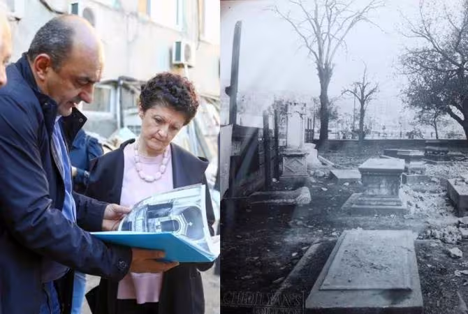Des pierres tombales avec des inscriptions arméniennes trouvées à Tbilissi