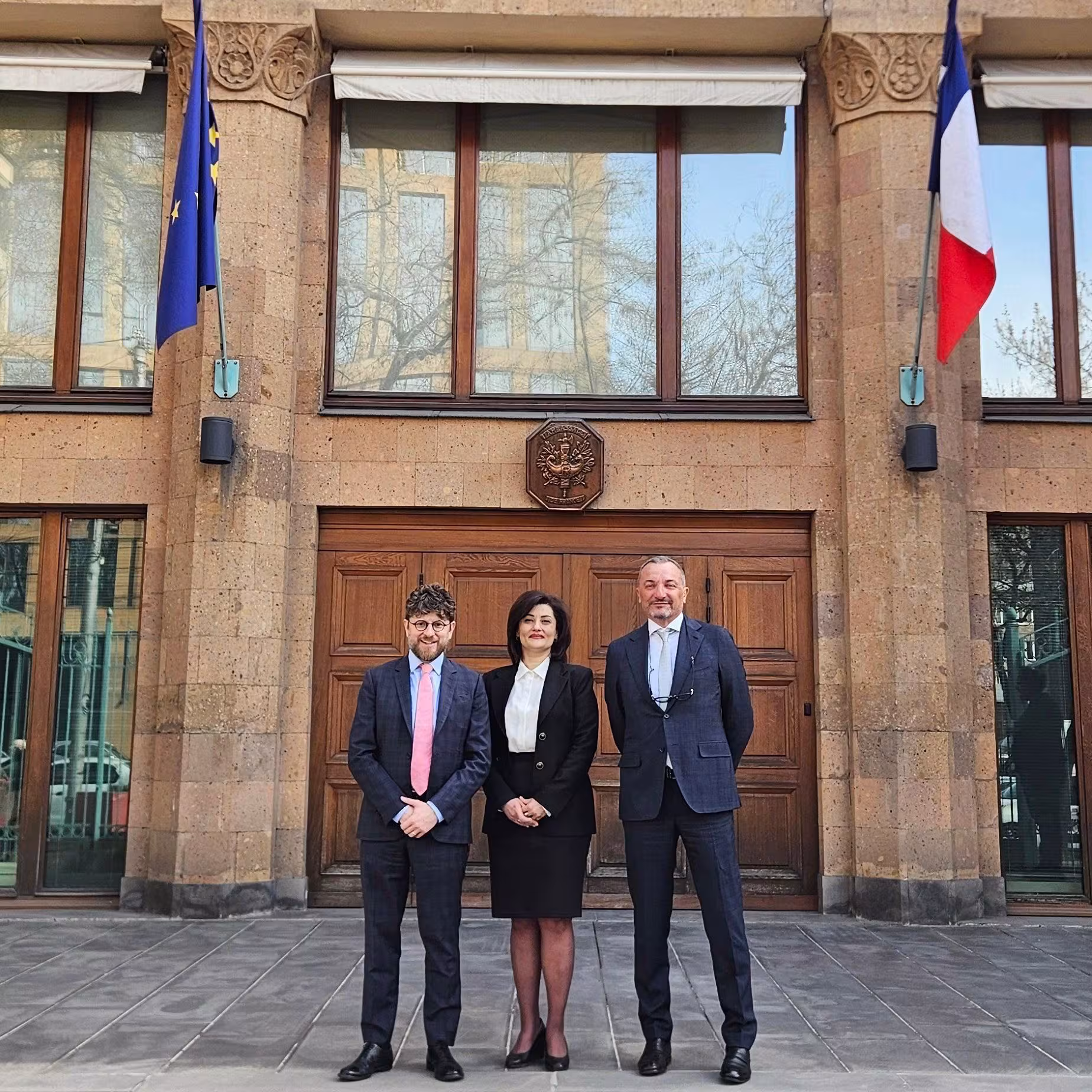 M.  Philippe Guitard en visite à Erevan