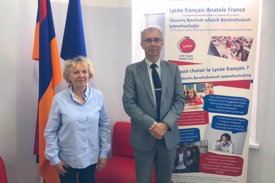 Christine Vial Keyser, une candidate française en campagne à Erevan