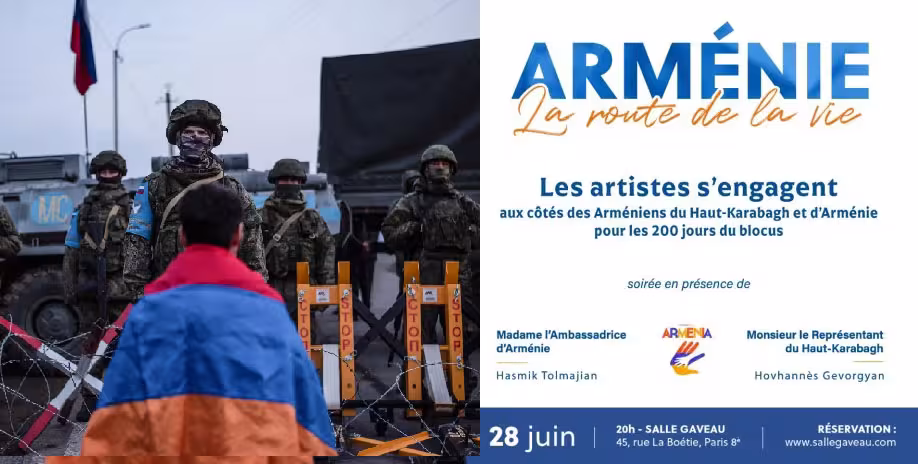 Soirée caritative à Paris pour les 200 jours du blocus du Karabagh