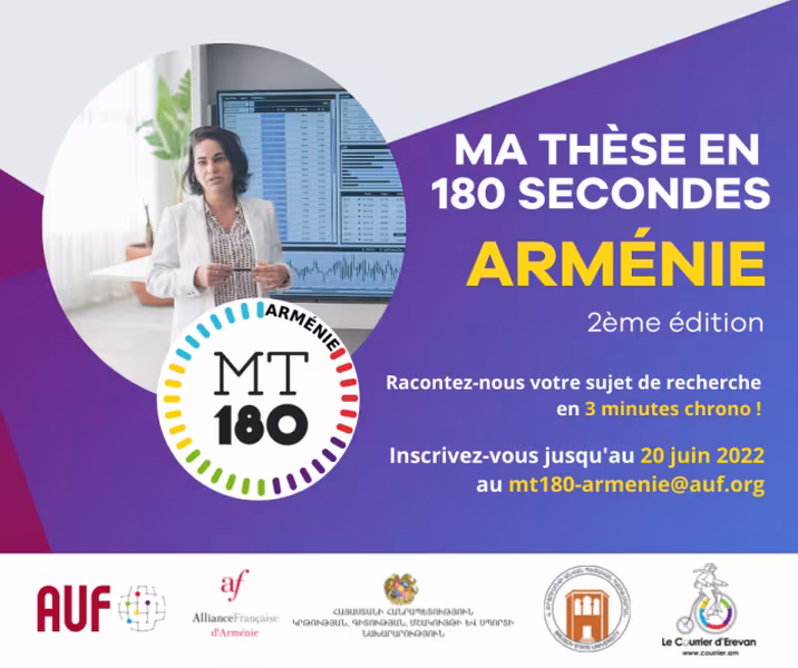 "Ma thèse en 180 Secondes", deuxième édition nationale